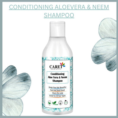 Caret Organic Conditioning Aloevera & Neem Shampoo With Aqua, Reetha Extract | Set Of 1(300 ml)