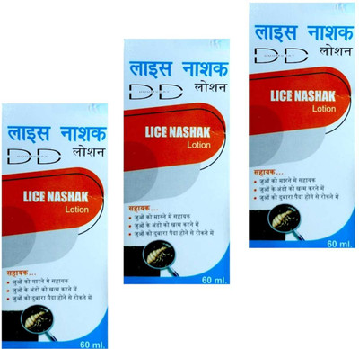transrepair L-ICE NASHAK LOTION FOR REMOVE LICE & EGGS PACK OF- 60ml x 3(180 ml)
