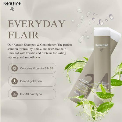 kityshop Kera fine keratin shampoo with kera fine conditioner(250 ml)