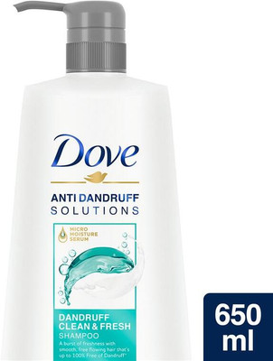 DOVE Clinically Proven Dandruff Clean & Fresh Shampoo(650 ml)