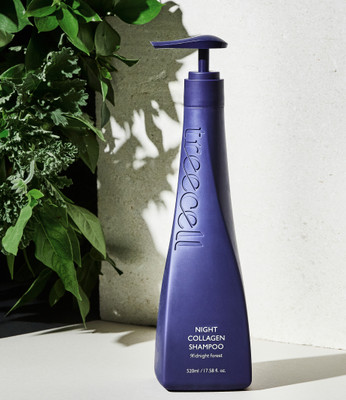 Treecell Night Collagen Shampoo Korean | Calming & Cooling - Reduces Itching & Flaking(360 ml)