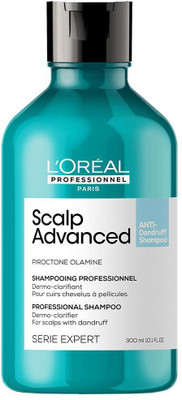 L'Oréal Professionnel Scalp Advanced Anti-Dandruff Dermo-Clarifier Shampoo | Removes Dandruff(300 ml)