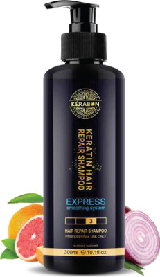 KERABON PROFESSIONAL KERATIN HAIR REPAIR SHAMPOO | Strengthen Roots, Deep Conditioning & Improve Hair(300 ml)