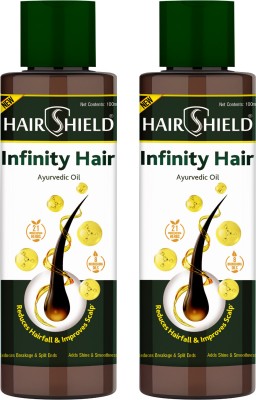 HAIRSHIELD Hair Ayurvedic Oil with 21 Herbs including Bhringraj, Henna, Amla(200 ml)