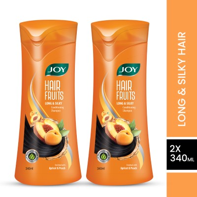Joy Hair Fruits Long & Silky Conditioning Shampoo (Pack of 2 x 340 ml)(680 ml)