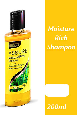 ASSURE Moisture Rich Shampoo Enriched with Green Tea Extract 1 pack(200 ml)