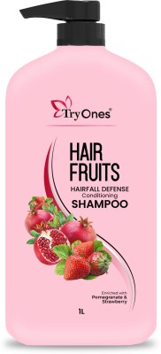 Tryones Keratin Pomegranate & Strawberry Hair Fruits Hair Defense Conditioning Shampoo(1 L)