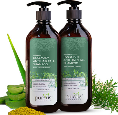 Pureus Herbals Shreekesha Rosemary Shampoo |Paraben & Sulfate Free| Dandruff Control(800 ml)