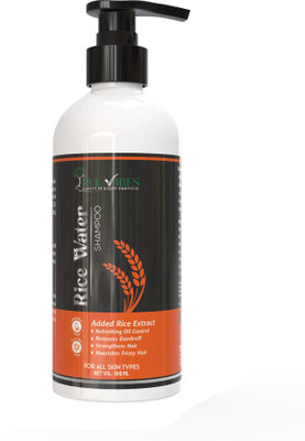 True Vibes Rice Water Shampoo Keratin&Lavender Oil for Damaged,Dry|Hair Controls the Frizz(300 ml)
