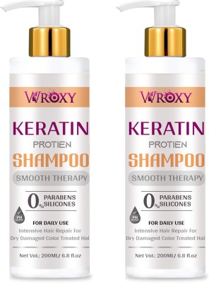 Wroxy Keratin Shampoo Smooth Therapy Combo Of 2(400 ml)