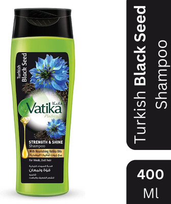 VATIKA Turkish Black Seed Shampoo with Strenght & Shine(400 ml)