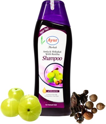 AYUR HERBALS Amla & Shikakai Shampoo with Reetha I Best for Hair Fall I(1000 ml)