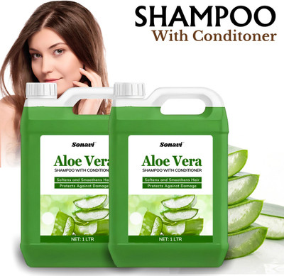Sonavi Aloevera Shampoo For Better Healthy Soft & Shiner Hair Daily Usages Hair Shampoo(2 L)