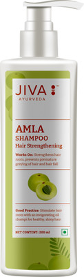 JIVA AYURVEDA Amla Shampoo - Ayurvedic Shampoo For Preventing Hairfall & Breakage - 200 ml - Pack of 1(200 ml)