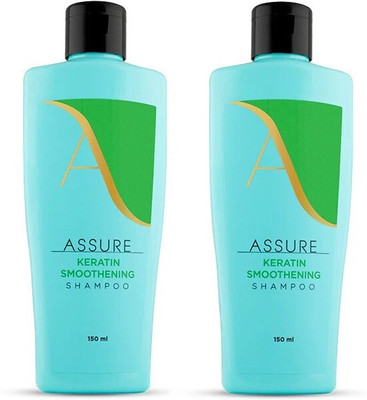 ASSURE Keratin Smoothening Shampoo Pack of 2(300 ml)