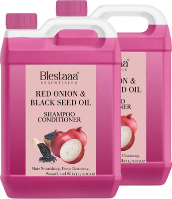 blestaaa essentialss ONION BLACK SEED SHAMPOO HAIR SHINE FOR MEN AND WOMEN(2 L)
