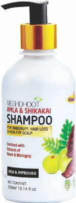 MEGHDOOT Amla and Shikakai Shampoo 300ml - Enriched with extracts of Neem and Bhringraj(300 ml)