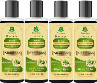 Premium Khadi Natural Amla Bhringraj Aloevera Shampoo(840 ml)