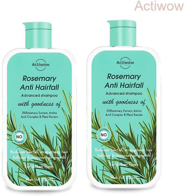 ACTIWOW Rosemary Shampoo For Encouraging Healthy Hair Regrowth and Reducing Fall A001(500 ml)