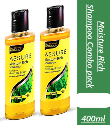 ASSURE Moisture Rich Shampoo Enriched with Green Tea Extract (400ml)(400 ml)