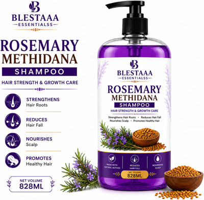 blestaaa essentialss Rosemary Shampoo Deep Cleansing Formula for Healthy Scalp, Hair Strength & Shine(828 ml)