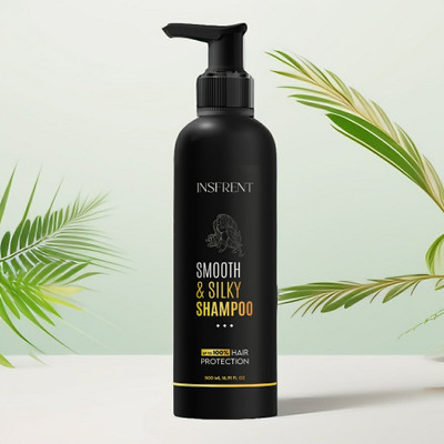 insfrent Smooth And Silky Shampoo For All Hair Types With Conditioner (2 in 1)(500 ml)