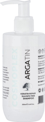 ARGATIN Keratin Repair Sulfate Free Shampoo(Cosmoplex) for Dry and Frizzy(250 ml)