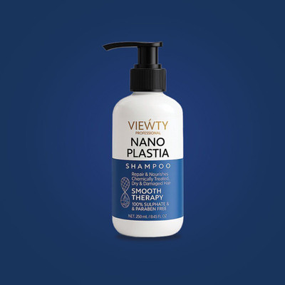 VIEWTY Professional Nano Plastia Smooth Therapy Shampoo – | For Chemically Treated, Dry(250 ml)