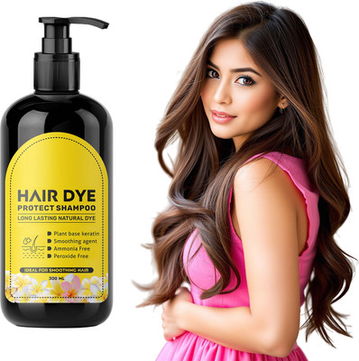 Velocius Enterprise Herbal Hair Dye Shampoo with Plant-Based Keratin – 300ml(300 ml)