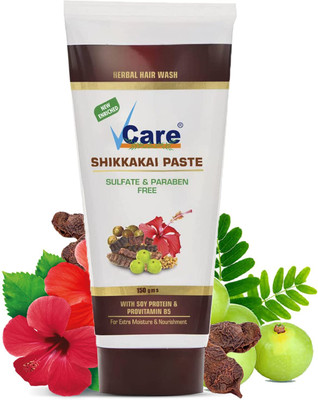 Vcare Natural Shikkakai Paste-Reduces hair fall | Promotes Hair Growth(Pack of 1)(150 ml)