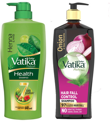 Dabur �Health Shampoo + Onion hair shampoo 640 pack of 2(1280 ml)