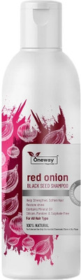 Oneway Happiness Red Onion Shampoo with Vitamin E & Rich Almond oil for Hair fall control(100 ml)