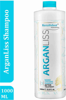 KeraVelvet Professional Arganliss Keratin , Botox And Collagen Shampoo 1000 ml(1000 ml)