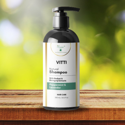 LA MONK Vitti Hair Shampoo with Brahmi & Bhringraj Extracts (Peppermint & Lavender)(300 ml)