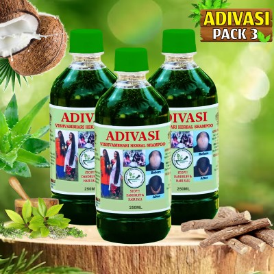 Vishvambhari Adivasi Neelgiri Organic Natural Herbal Hair SHAMPOO(750 ml)