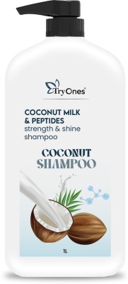 Tryones Coconut Milk Strength & Shine Shampoo - Hydrating & Strengthening Formula , Hair(1 L)