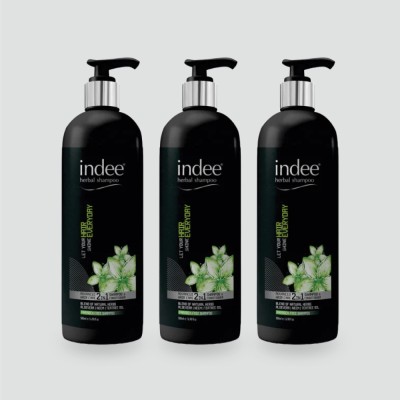 Indee 2 in 1 Herbal Shampoo + Conditioner (Pack of 3 of 500 ml)(1.5 L)