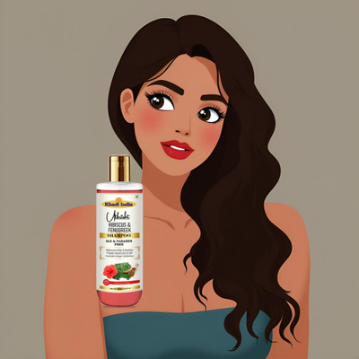 Utkrisht Khadi Hibiscus & Fenugreek Shampoo for Soft and Shiny Hair Wash(200 ml)