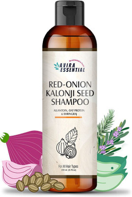 Avira Essential Red Onion Shampoo For Anti Dandruff| Color Protection, Mild & Organic Cleanser(200 ml)