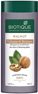 BIOTIQUE Bio Walnut Bark Volumizing Shampoo 180 Ml(180 ml)