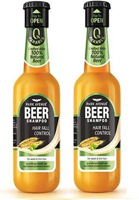 PARK AVENUE New Hair Fall Control Beer Shampoo Combo 180ml (Pack OF 2)