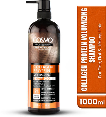 COSMO PROFESSIONAL Collagen Protein Volumizing Shampoo for Men & Women(1000 ml)