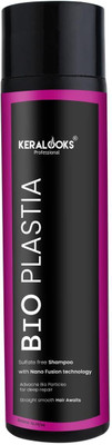 keralooks professional Bioplastia Sulfate Free Shampoo with Nano Fusion Technology–Hair Repair – 300ml(300 ml)