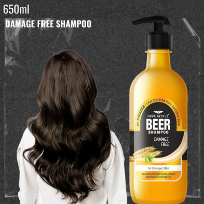 PARK AVENUE Beer shampoo For Damaged hair-pack of 1(650 ml)