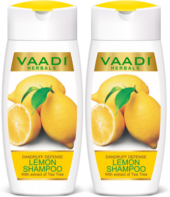 vaadi Herbals Dandruff Defense LEMON SHAMPOO with extract of Tea Tree (110 ml x 2)(220 ml)