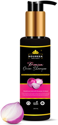 noureea Premium Onion Shampoo for Reduce Hairfall, Reduce Dandruff & Great Shine Luster(200 ml)