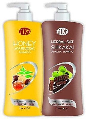 MEGHDOOT Honey shampoo & Shikakai shampoo(800 ml)