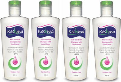 KESHMA SHAMPOO WITH CONDITIONER (200ML * 4 COMBO PACK)(800 ml)
