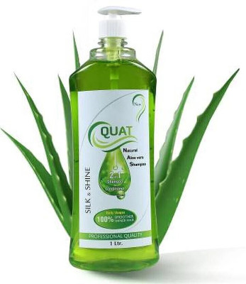 QUAT Natural Aloe vera Shampoo Smoother & Shiner Hair Daily Usages Men & Women(1000 ml)