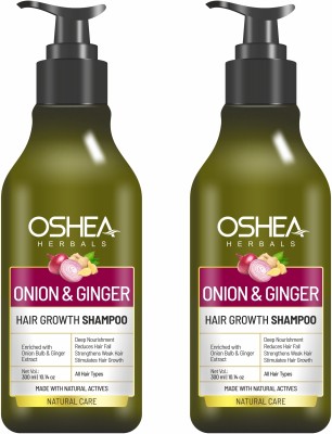 OSHEA Onion Ginger Hairfall Control Shampoo | 300 ml (pack of 2)(300 ml)